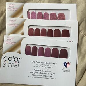 Color street nails red/pink bundle